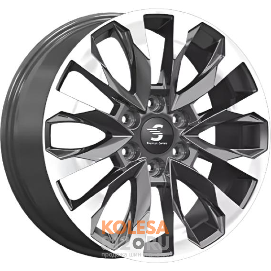 K&K КР007 8x20 6*139.7 ET55 DIA100.1 Алмаз графит Литой