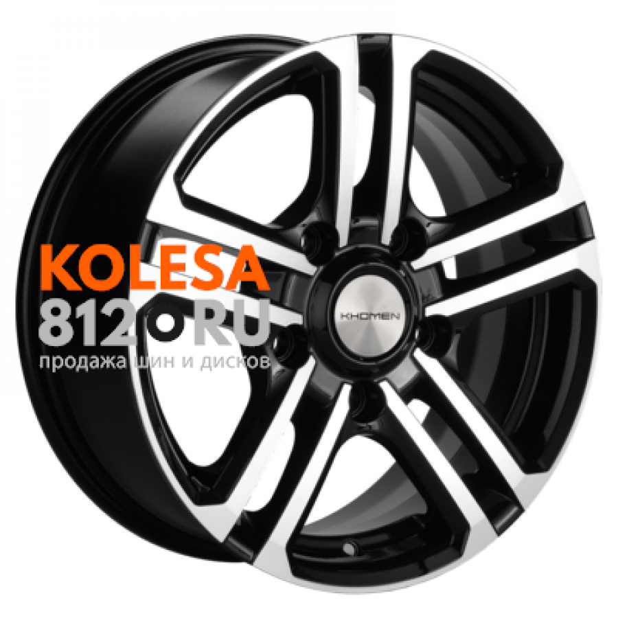 Диски Khomen Wheels KHW1602 (Niva 4x4 Bronto) 6.5 R16 PCD:5/139.7 ET:35  DIA:98.5 black (WHS505402) в СПб | Купить в интернет-магазине Kolesa812.ru