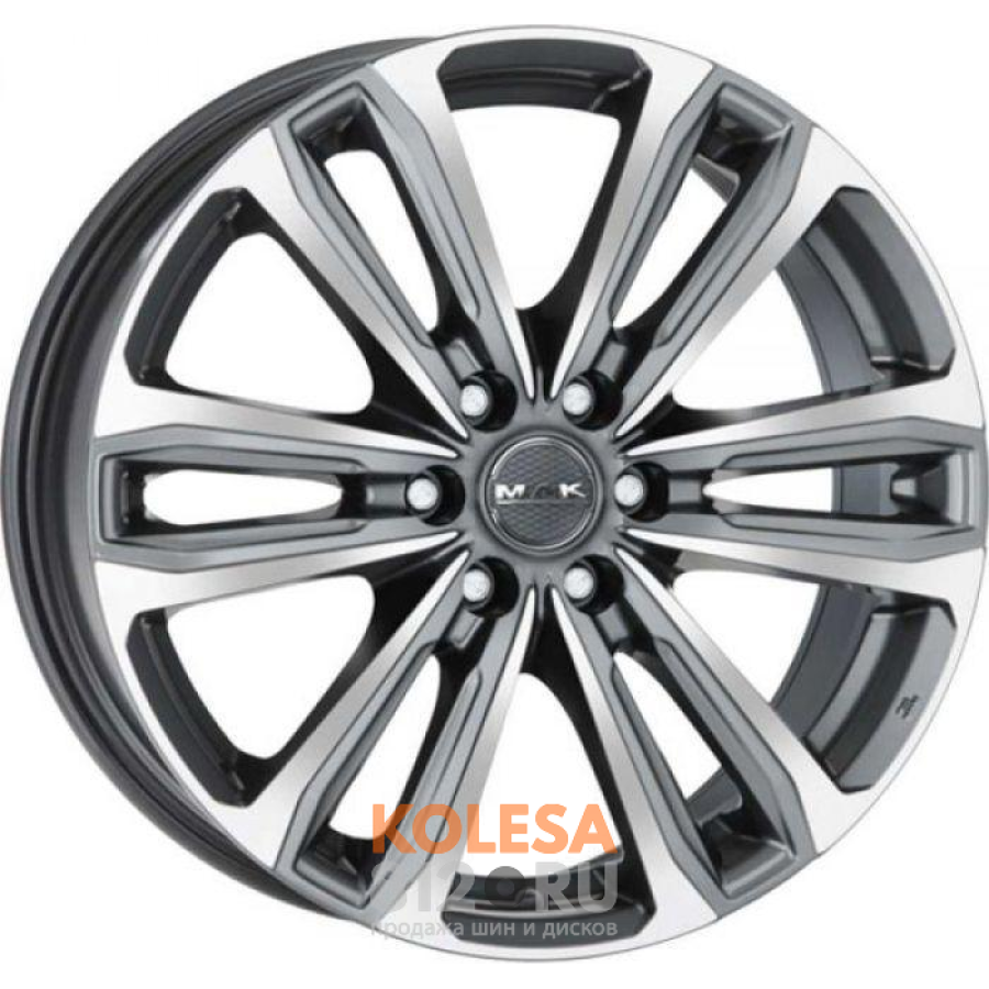 MAK Safari 6 8x18 6*139.7 ET20 DIA112 Gunmetal Mirror Face Литой