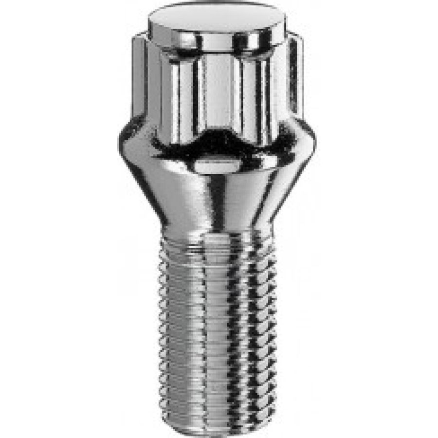 Болт секретный М14х1,5 Болт секретный M14x1,5 (25) конус цинк 4+1 ключ (ИТАЛИЯ) UB425