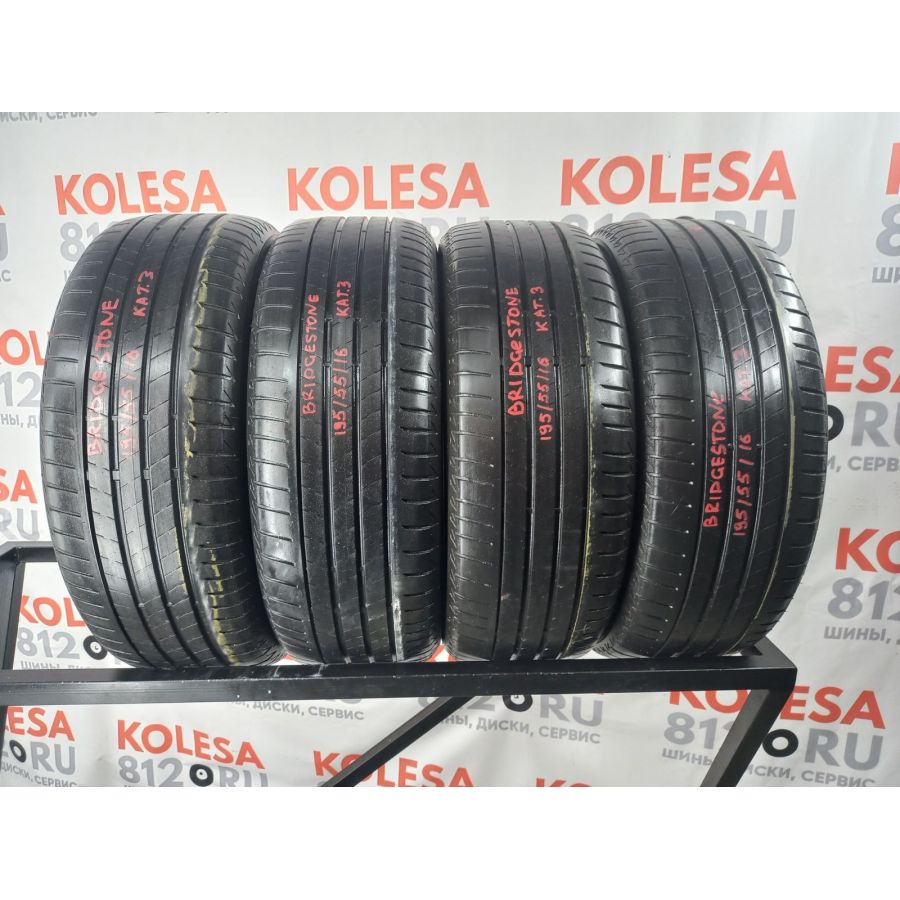 Летние  шины б\у R16 195/55 87H  Bridgestone Turanza T005