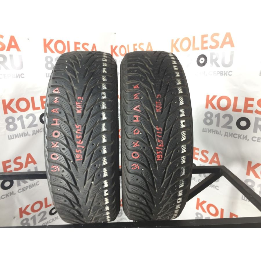 Зимние шипованные шины б\у R15 195/65 95Т Yokohama iceGUARD G075 Зимние шипованные шины б\у R15 195/65 95Т Yokohama iceGUARD G075