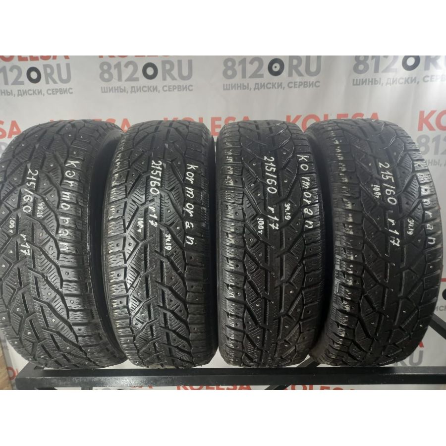 Зимние шипованные шины б\у R17 215/60 100T  Tigar Ice SUV