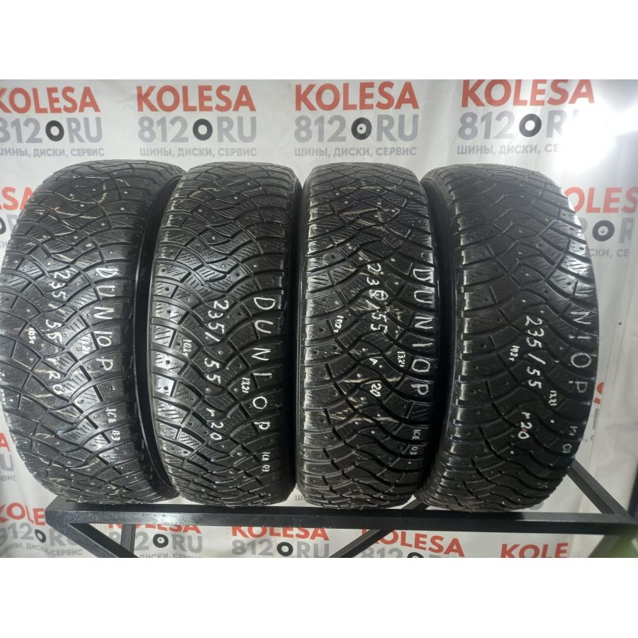 Зимние шипованные шины б\у R20 235/55 102T  Dunlop GrandTrek Ice 03