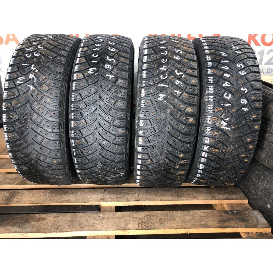 Зимние шипованные шины б\у R15 195/65 91T  Michelin X-Ice North 3