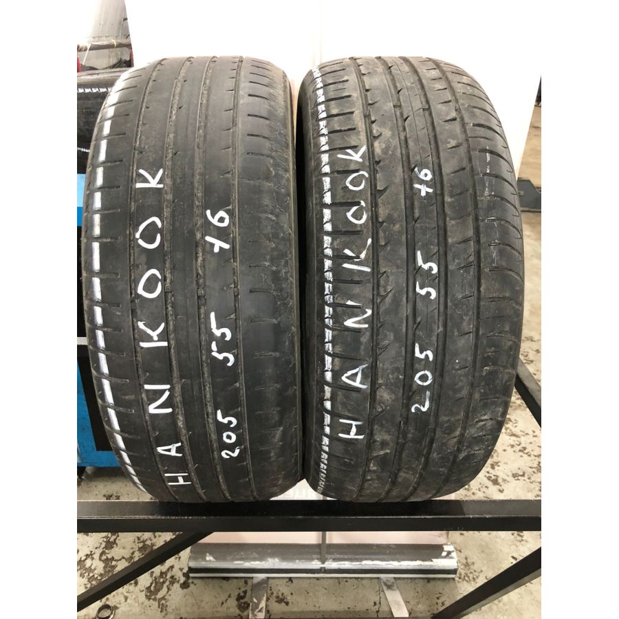 Летние  шины б\у R16 205/55 91T  Hankook
