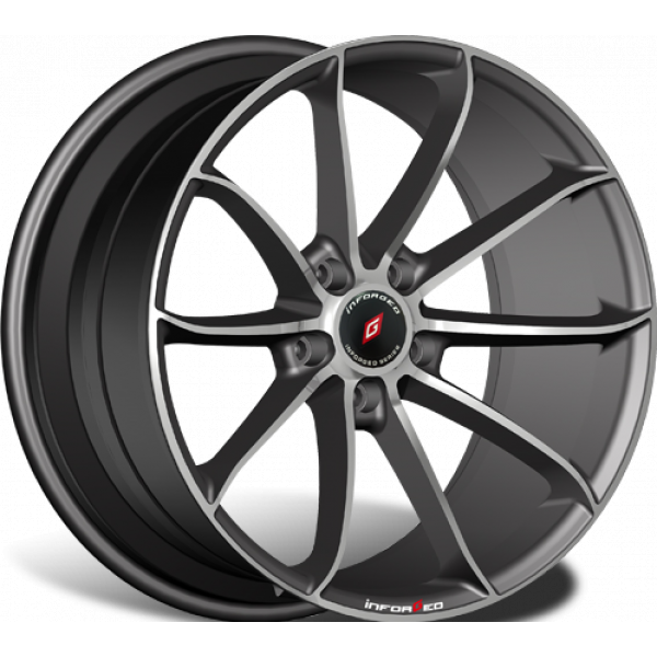 Inforged IFG18 8 R18 PCD:5/112 ET:30 DIA:66.6 Black Machined