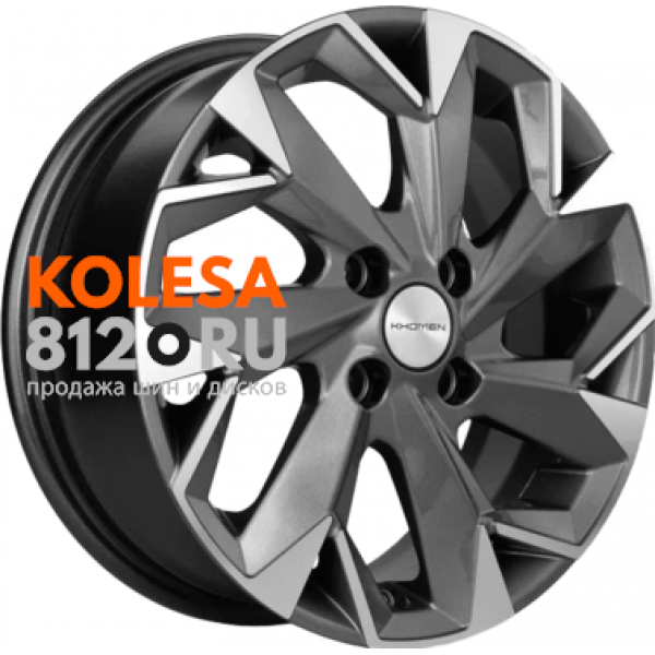Khomen Wheels KHW1402 (Corolla/X-RAY/Logan) 5.5 R14 PCD:4/100 ET:43 DIA:60.1 Gray-FP