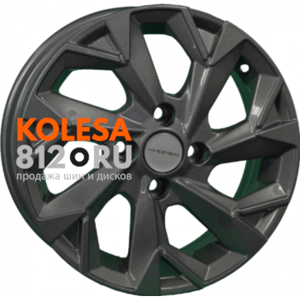 Khomen Wheels KHW1402 5.5 R14 PCD:4/100 ET:43 DIA:60.1 Gray