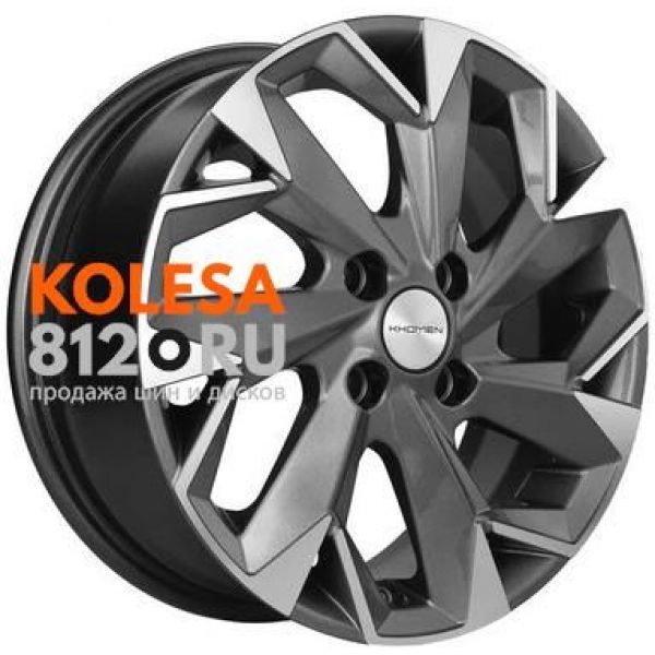 Khomen Wheels KHW1402 (Solaris/Rio) 5.5 R14 PCD:4/100 ET:43 DIA:67.1 Gray-FP
