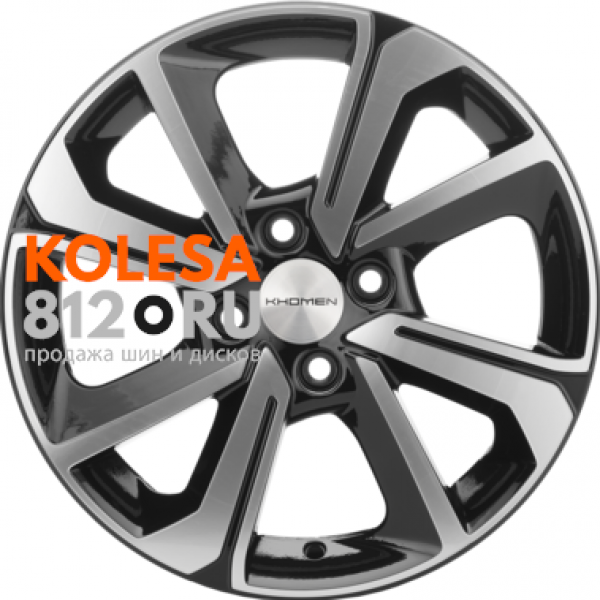 Khomen Wheels KHW1501 6 R15 PCD:4/100 ET:40 DIA:60.1 Black-FP