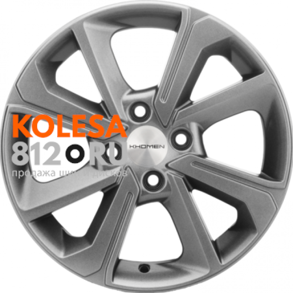 Khomen Wheels KHW1501 6 R15 PCD:4/100 ET:48 DIA:54.1 G-Silver