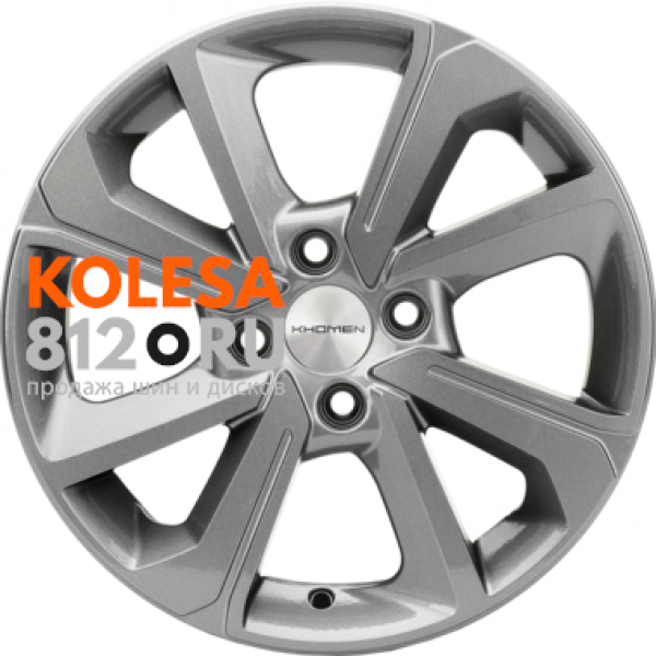Khomen Wheels KHW1501 6 R15 PCD:4/100 ET:48 DIA:54.1 Gray