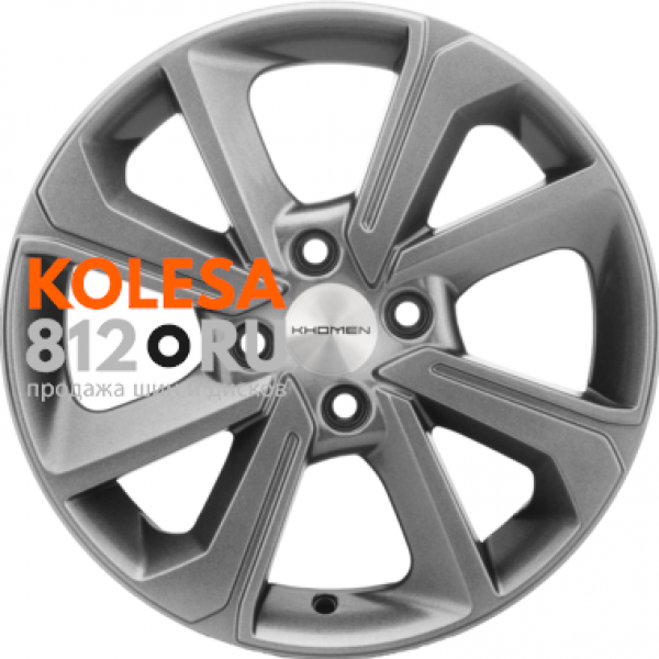 Khomen Wheels KHW1501 6 R15 PCD:4/100 ET:46 DIA:54.1 G-Silver