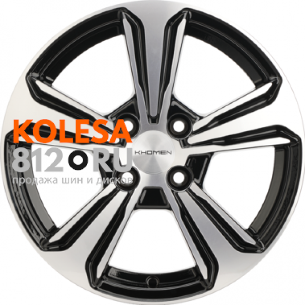 Khomen Wheels KHW1502 6 R15 PCD:4/100 ET:45 DIA:54.1 Black-FP