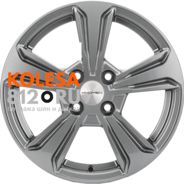 Khomen Wheels KHW1502 6 R15 PCD:4/100 ET:45 DIA:54.1 Gray