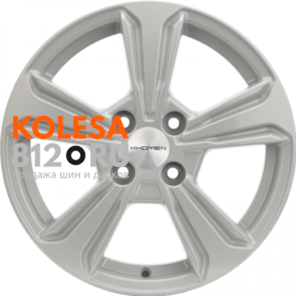 Khomen Wheels KHW1502 6 R15 PCD:4/100 ET:48 DIA:54.1 F-Silver
