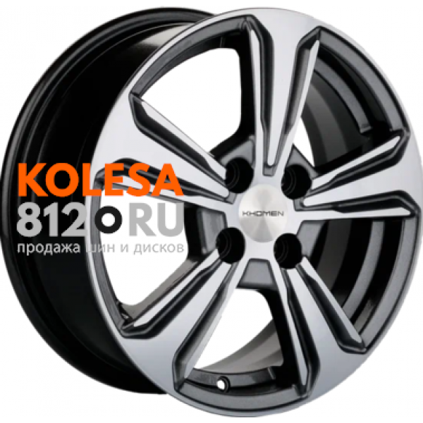 Khomen Wheels KHW1502 6 R15 PCD:4/100 ET:46 DIA:54.1 G-Silver-FP