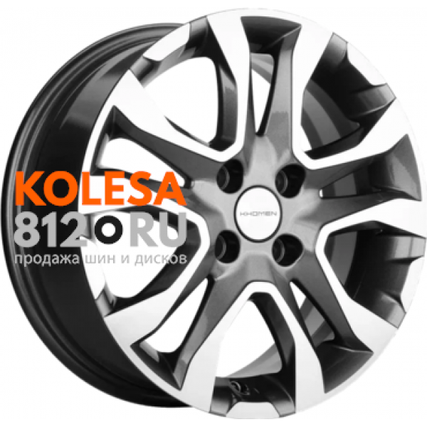 Khomen Wheels KHW1503 (Cobalt) 6 R15 PCD:4/100 ET:39 DIA:56.6 Gray-FP