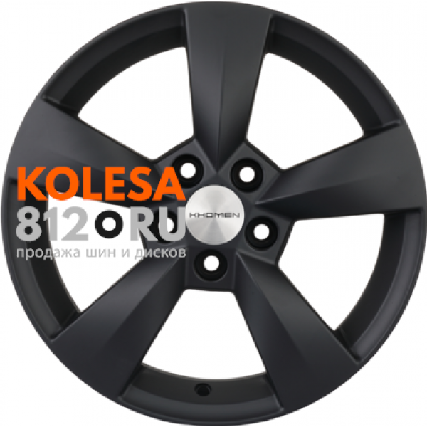 Khomen Wheels KHW1504 6 R15 PCD:5/100 ET:43 DIA:57.1 Black matt