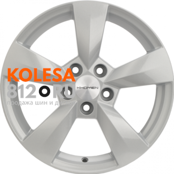 Khomen Wheels KHW1504 6 R15 PCD:5/100 ET:43 DIA:57.1 F-Silver