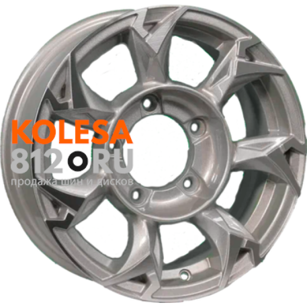 Khomen Wheels KHW1505 5.5 R15 PCD:5/139.7 ET:5 DIA:108.1 F-Silver-FP