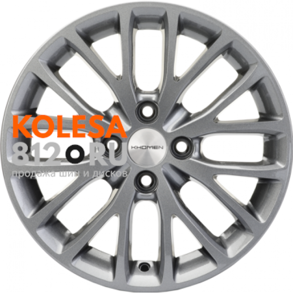 Khomen Wheels KHW1506 6 R15 PCD:4/100 ET:48 DIA:54.1 Gray