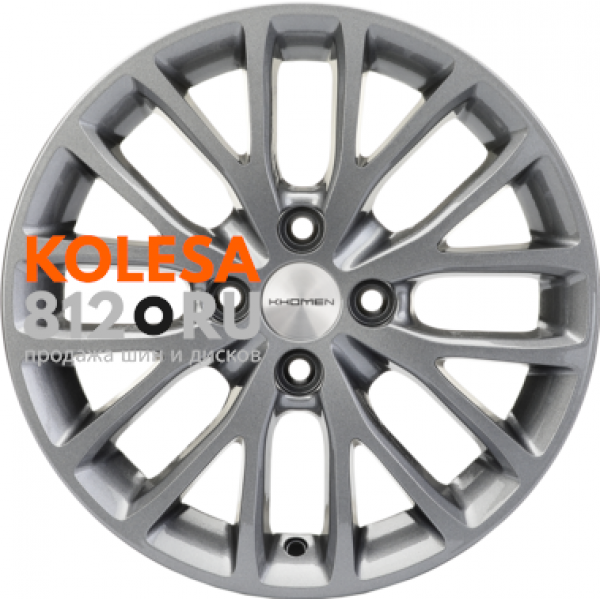 Khomen Wheels KHW1506 6 R15 PCD:4/100 ET:46 DIA:54.1 Gray