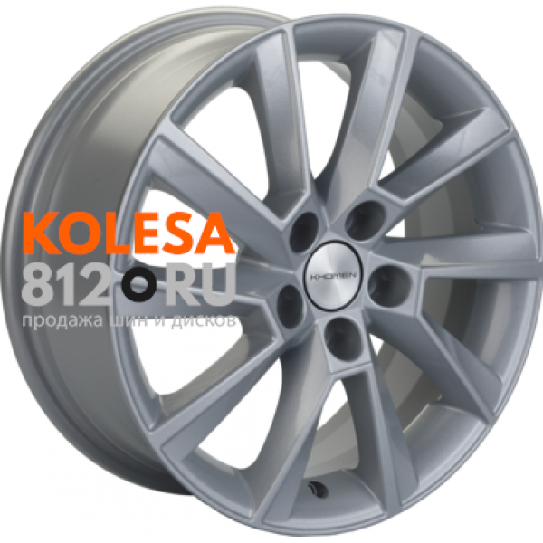 Khomen Wheels KHW1507 6 R15 PCD:5/100 ET:40 DIA:57.1 F-Silver-FP