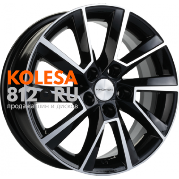 Khomen Wheels KHW1507 6 R15 PCD:5/100 ET:38 DIA:57.1 Black-FP