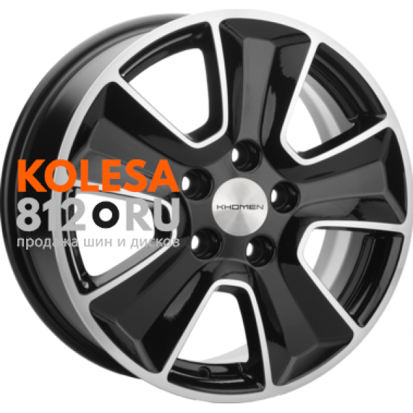 Khomen Wheels KHW1601 6.5 R16 PCD:5/114.3 ET:43 DIA:67.1 Black-FP