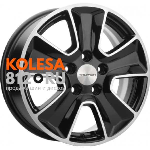 Khomen Wheels KHW1601 6.5 R16 PCD:5/114.3 ET:46 DIA:67.1 Black-FP