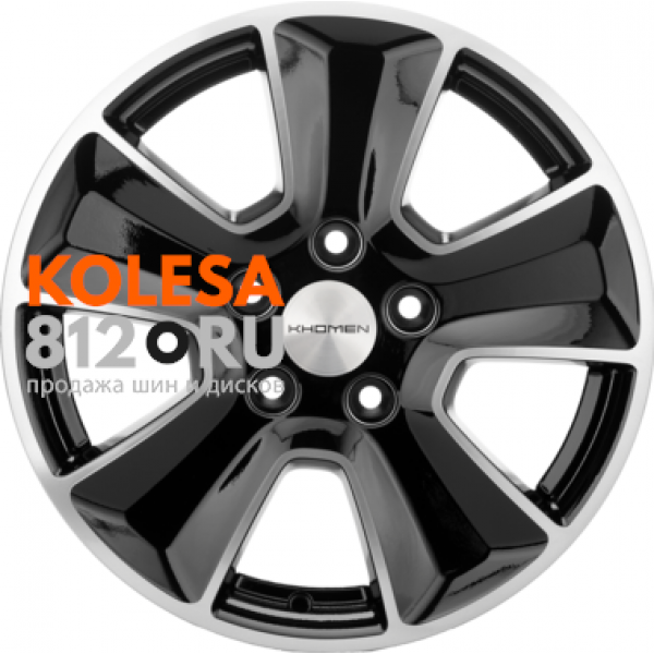 Khomen Wheels KHW1601 6.5 R16 PCD:5/114.3 ET:50 DIA:67.1 Black-FP