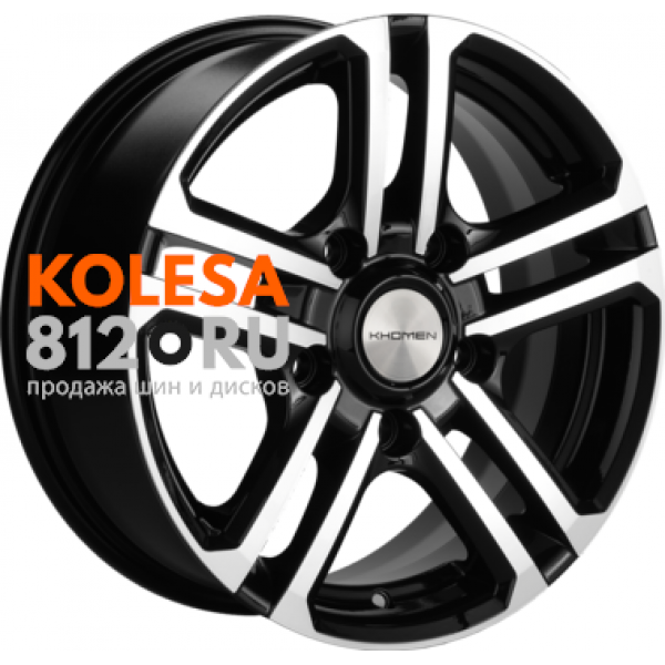 Khomen Wheels KHW1602 6.5 R16 PCD:5/139.7 ET:40 DIA:98.5 Black-FP