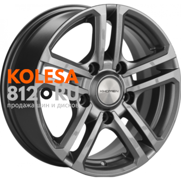 Khomen Wheels KHW1602 6.5 R16 PCD:5/139.7 ET:35 DIA:98.5 Gray
