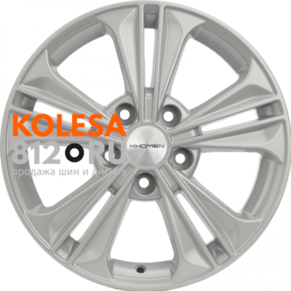 Khomen Wheels KHW1603 6 R16 PCD:5/114.3 ET:43 DIA:67.1 F-Silver