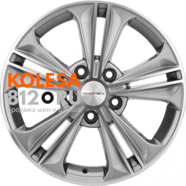 Khomen Wheels KHW1603 6 R16 PCD:5/114.3 ET:43 DIA:67.1 G-Silver-FP