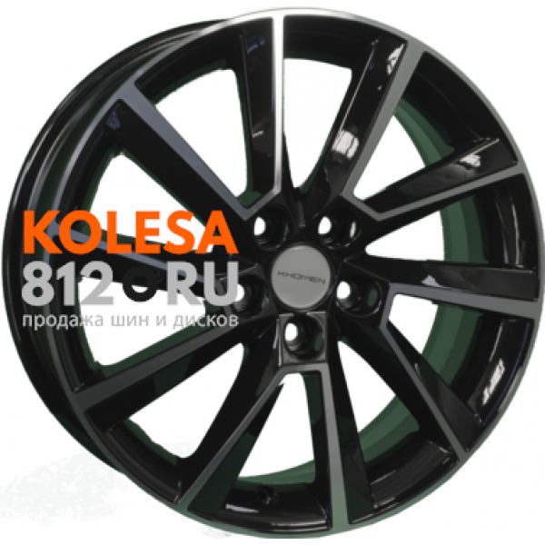 Khomen Wheels KHW1604 (Kamiq/Rapid/Scala) 6 R16 PCD:5/100 ET:38 DIA:57.1 Black-FP