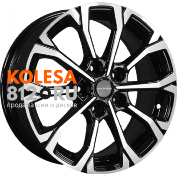 Khomen Wheels KHW1605 6.5 R16 PCD:5/110 ET:46 DIA:63.3 Black-FP