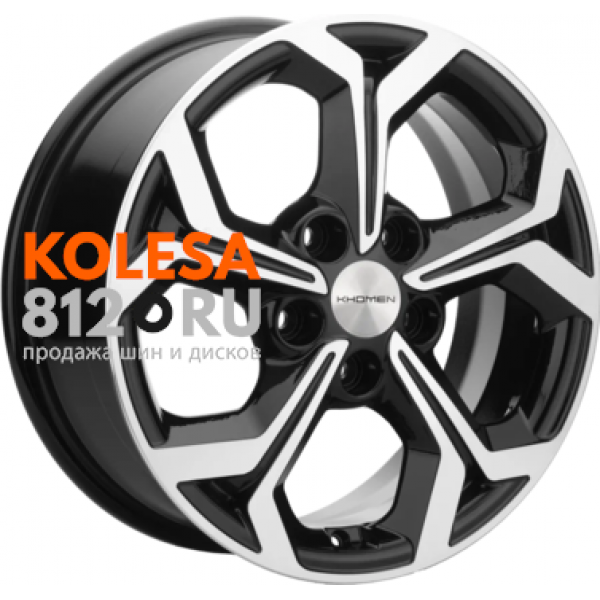 Khomen Wheels KHW1606 6.5 R16 PCD:5/114.3 ET:43 DIA:67.1 Black-FP