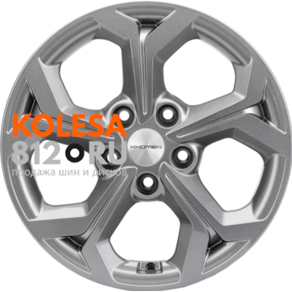 Khomen Wheels KHW1606 6.5 R16 PCD:5/108 ET:50 DIA:63.3 Gray