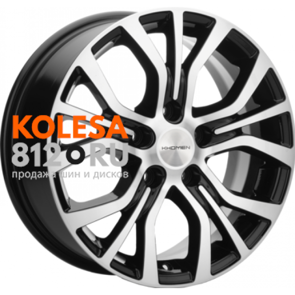 Khomen Wheels KHW1608 6.5 R16 PCD:5/110 ET:46 DIA:63.3 Black-FP