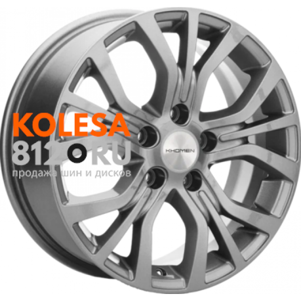 Khomen Wheels KHW1608 6.5 R16 PCD:5/114.3 ET:38 DIA:60.1 Gray