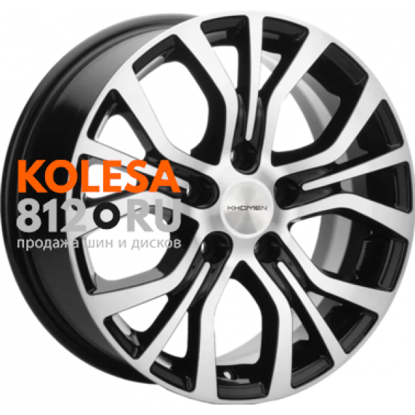 Khomen Wheels KHW1608 (Opel Zafira) 6.5 R16 PCD:5/110 ET:43 DIA:65.1 Black-FP