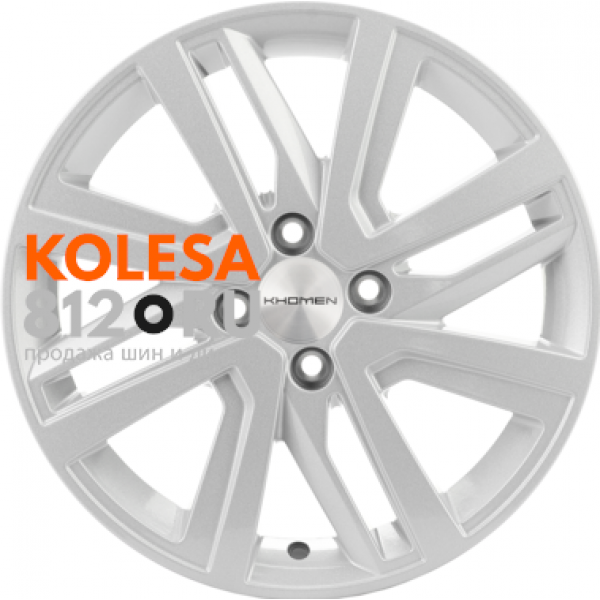 Khomen Wheels KHW1609 6 R16 PCD:4/100 ET:46 DIA:54.1 F-Silver