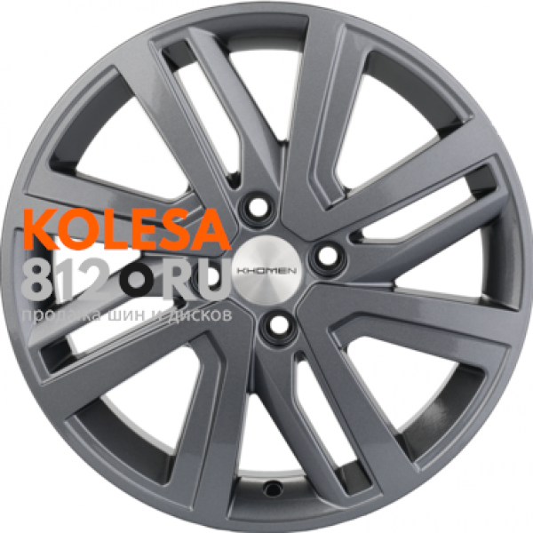 Khomen Wheels KHW1609 6 R16 PCD:4/100 ET:46 DIA:54.1 Gray