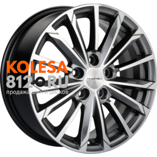 Khomen Wheels KHW1611 6.5 R16 PCD:5/108 ET:50 DIA:63.3 G-Silver-FP