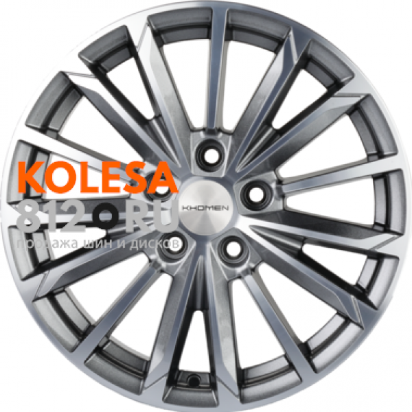Khomen Wheels KHW1611 6.5 R16 PCD:5/114.3 ET:47.5 DIA:67.1 Gray-FP