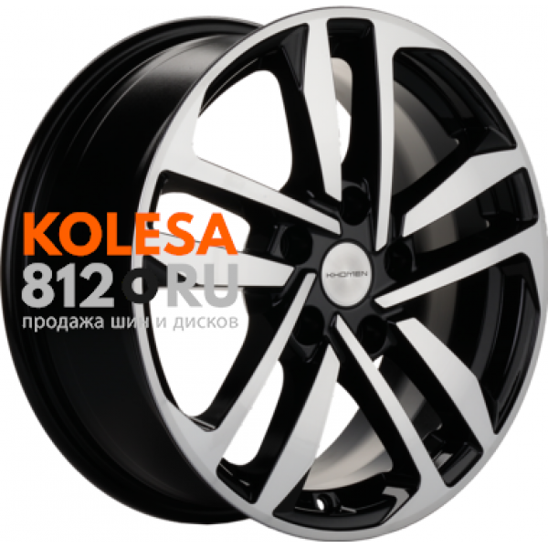 Khomen Wheels KHW1612 6.5 R16 PCD:5/114.3 ET:43 DIA:67.1 Black-FP
