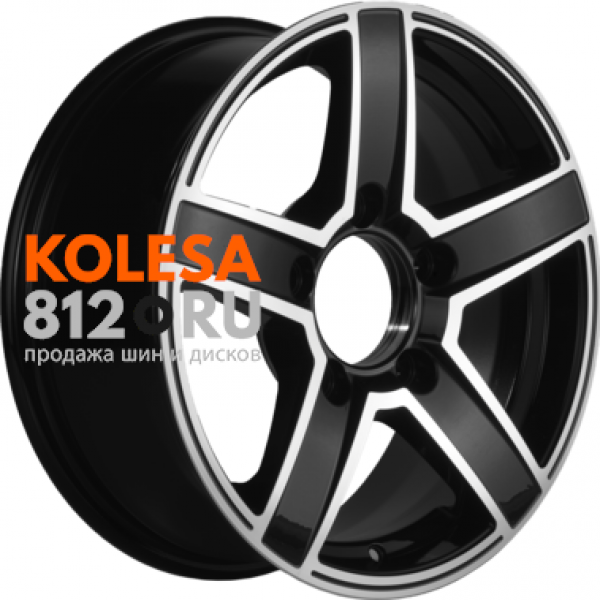 Khomen Wheels KHW1614 6.5 R16 PCD:5/139.7 ET:35 DIA:98.5 Black-FP